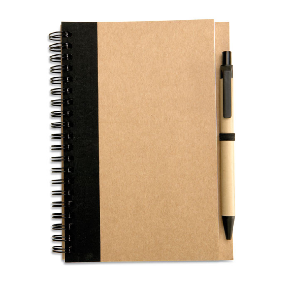 Cuaderno de Papel Reciclado con Bolígrafo a juego - Winkleigh - Nieva de Cameros