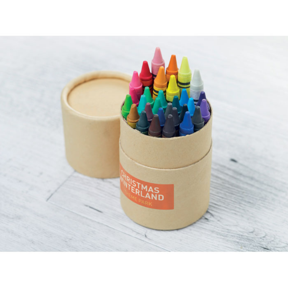 Set of Wax Crayons in a Cardboard Tube - Sandwell