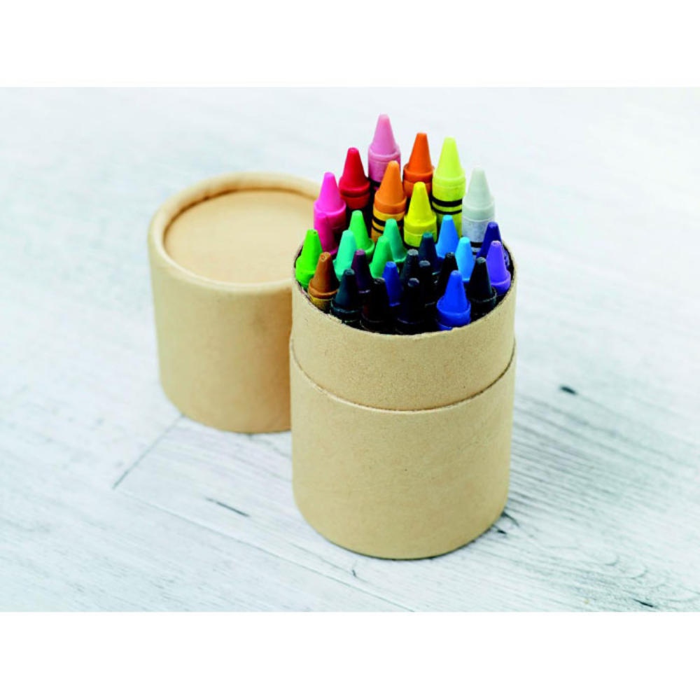 Set of Wax Crayons in a Cardboard Tube - Sandwell