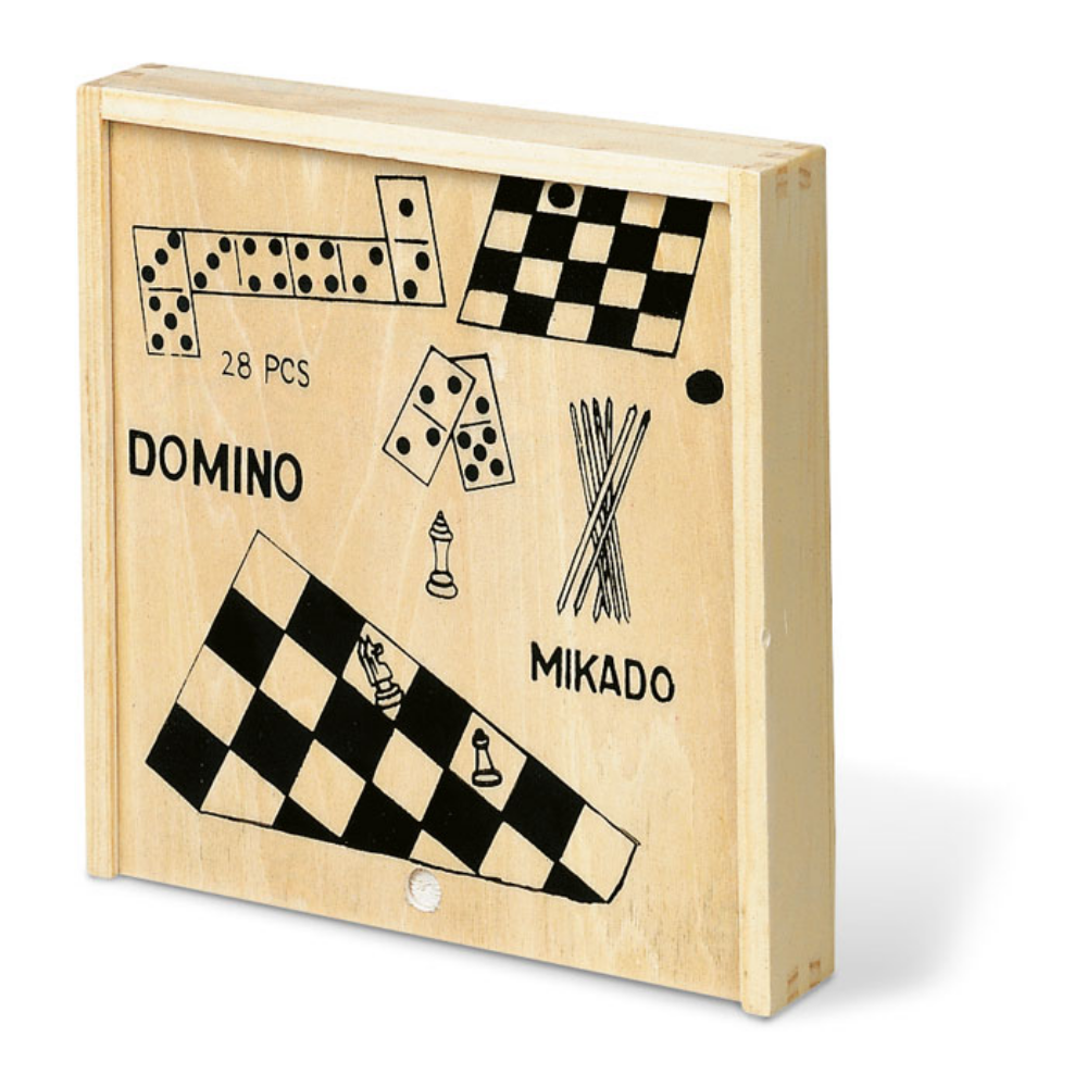 Set di giochi in legno 4-in-1 - Ubiale Clanezzo