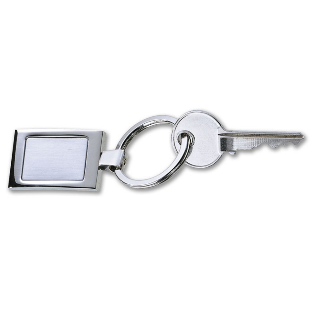 Porte-clés rectangulaire en métal - Châtelus