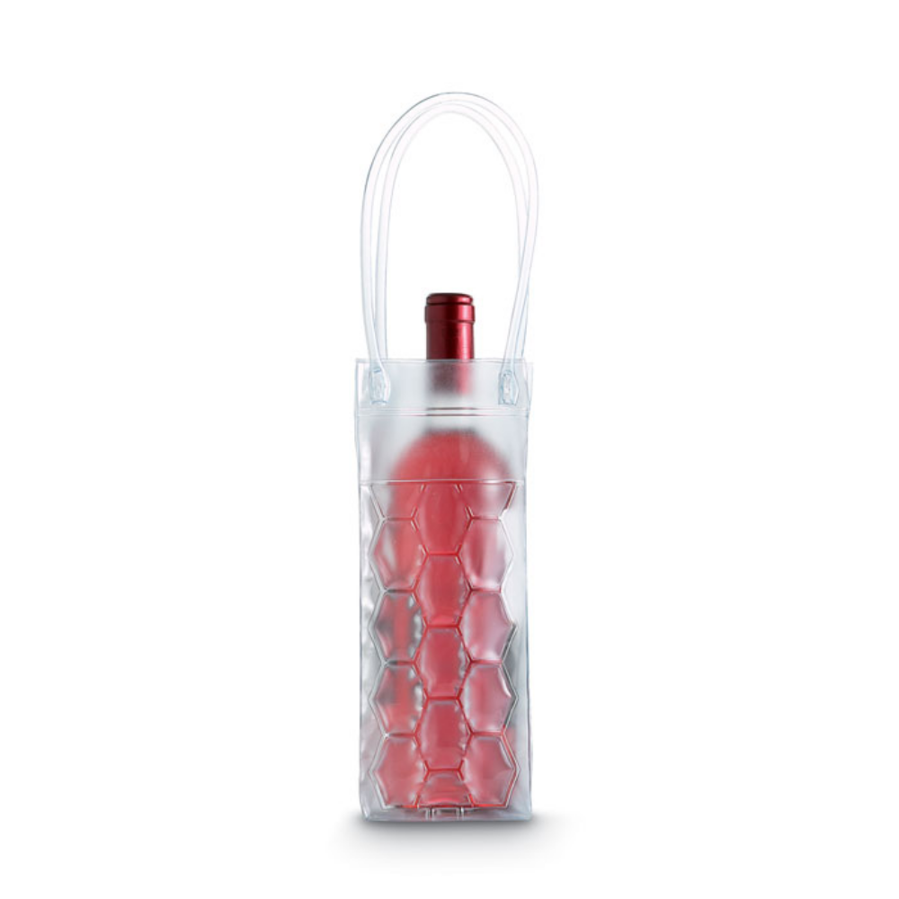 Borsa termica trasparente in PVC per una singola bottiglia - Berna