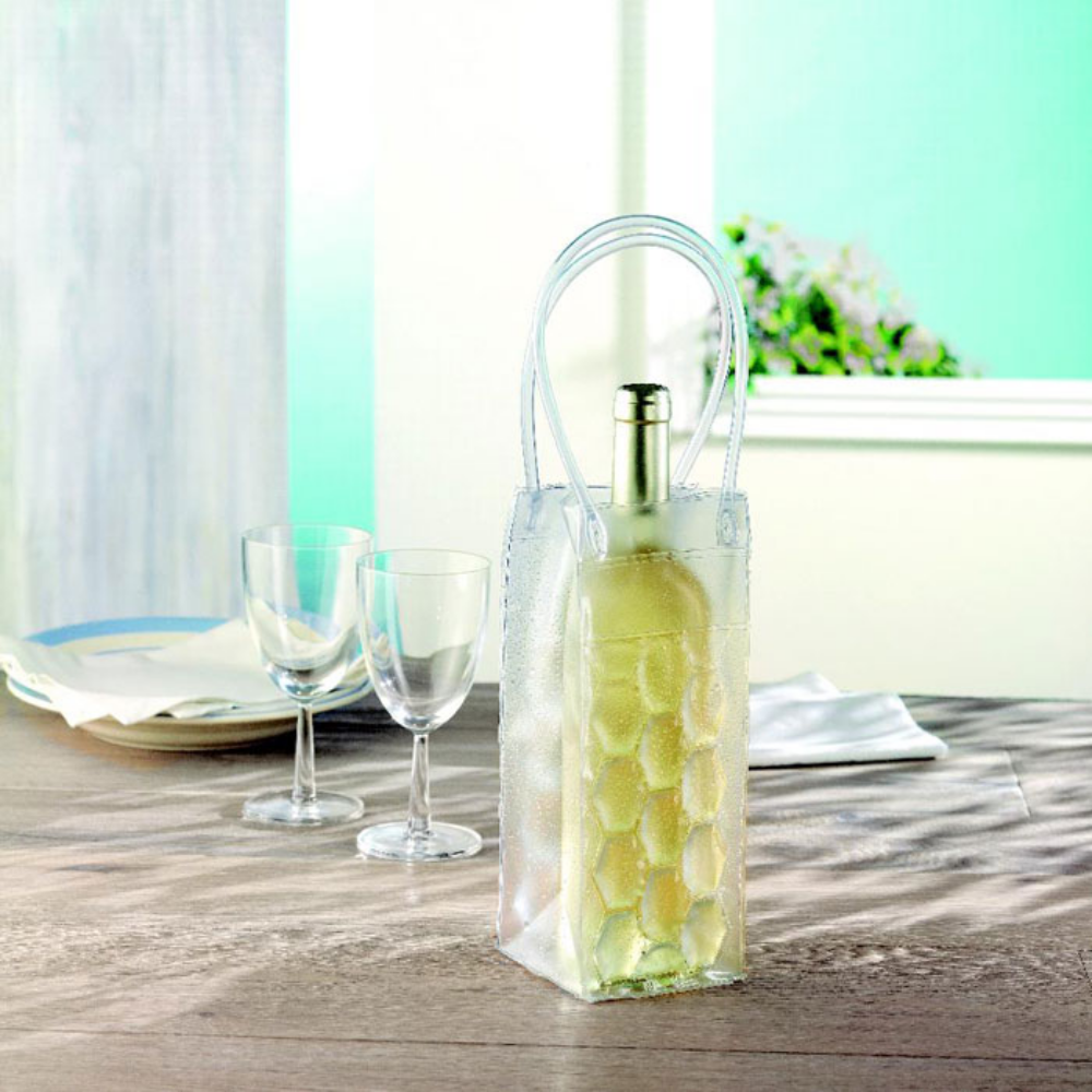 Transparent PVC Single Bottle Cooler Bag - Cliffe
