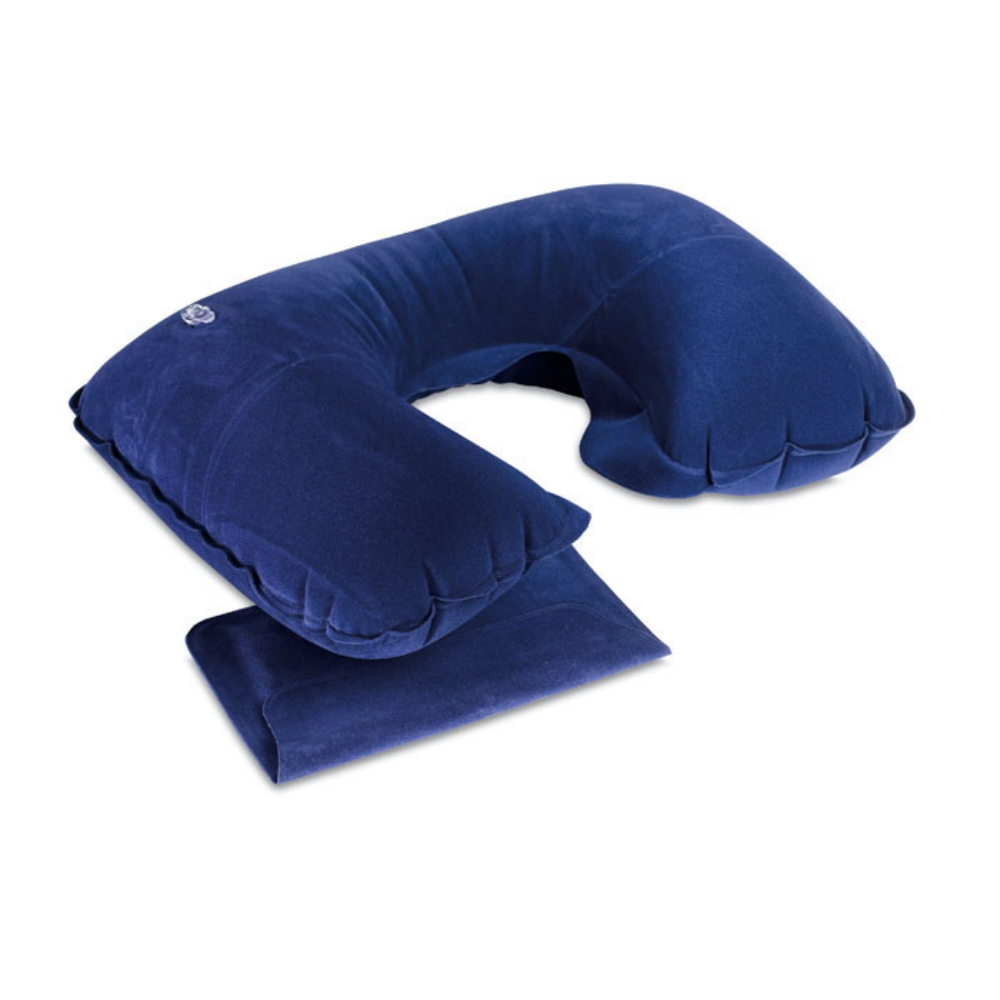 Inflatable Travel Pillow in Velvet Pouch - Fazakerley