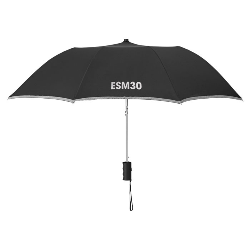 21-Inch Auto Open Umbrella with Reflective Trim and Pouch - Dronfield
