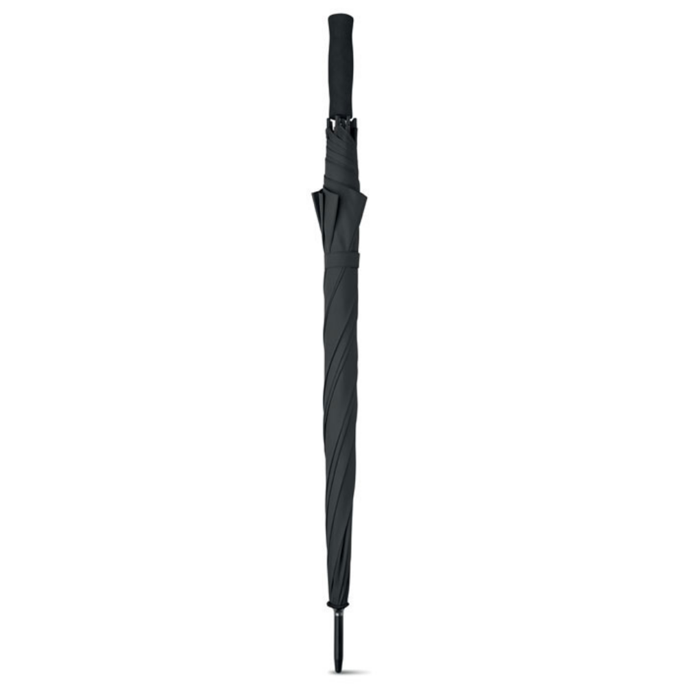 Paraguas Pongee de 27 pulgadas con apertura automática, eje de metal negro y mango de EVA - As Pontes de García Rodríguez