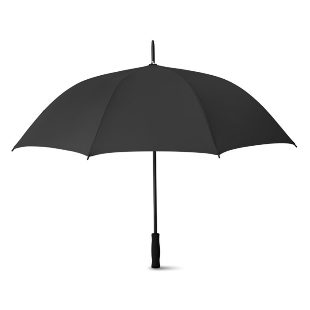 27 Inch Auto Open Pongee Umbrella with Black Metal Shaft and EVA Handle - Comrie