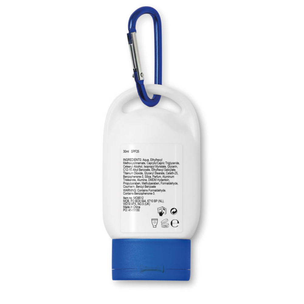 Sunscreen lotion with an SPF of 25 that comes with a carabiner - Yantlet Marshes
