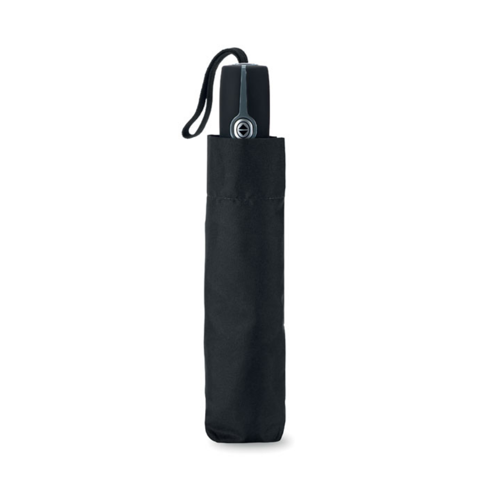 21-inch Luxe 3-fold automatic wind-resistant umbrella with a matching pouch - Rockbourne