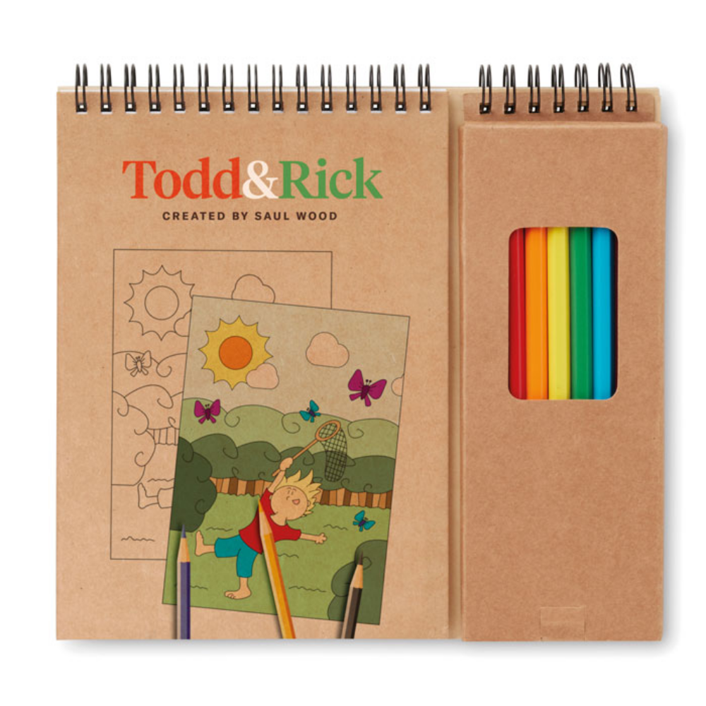 Colouring Book Set with Pencils - Great Ayton