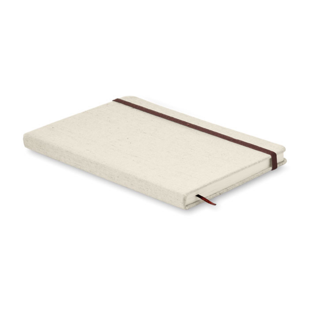A5 Notebook with Canvas Cover - Little Snoring - Reddish