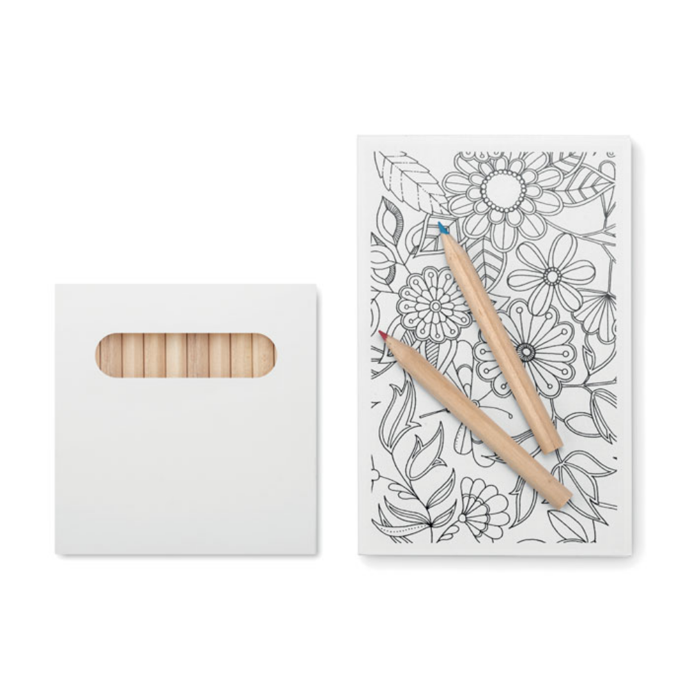 Set di disegno per adulti con Carte e Matite Colorate - Sabbio Chiese