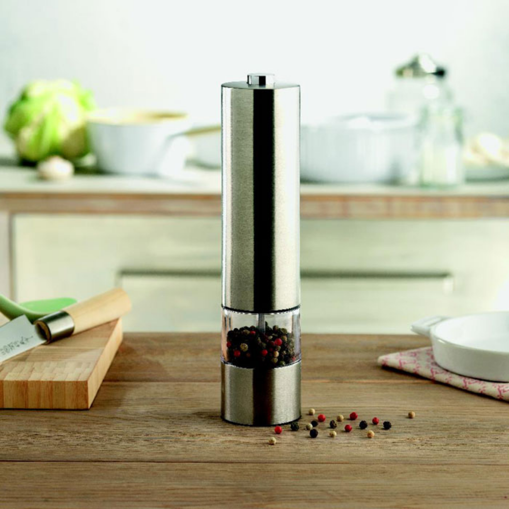 Stainless Steel Electric Salt or Pepper Mill - Newton Abbot