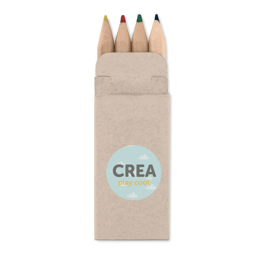 Mini Coloured Pencils Set in Cardboard Box - Derby