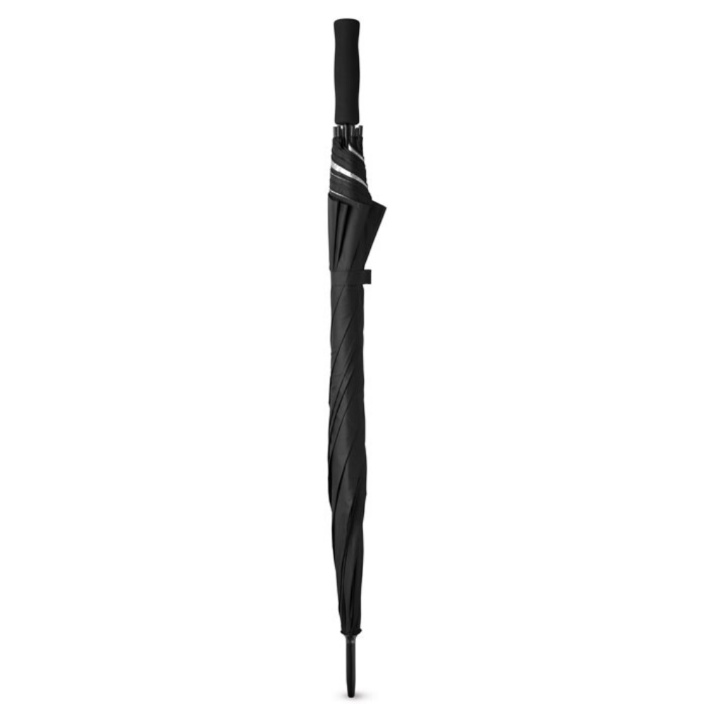Parapluie droit personnalisé 120 cm intérieur argenté - Élise