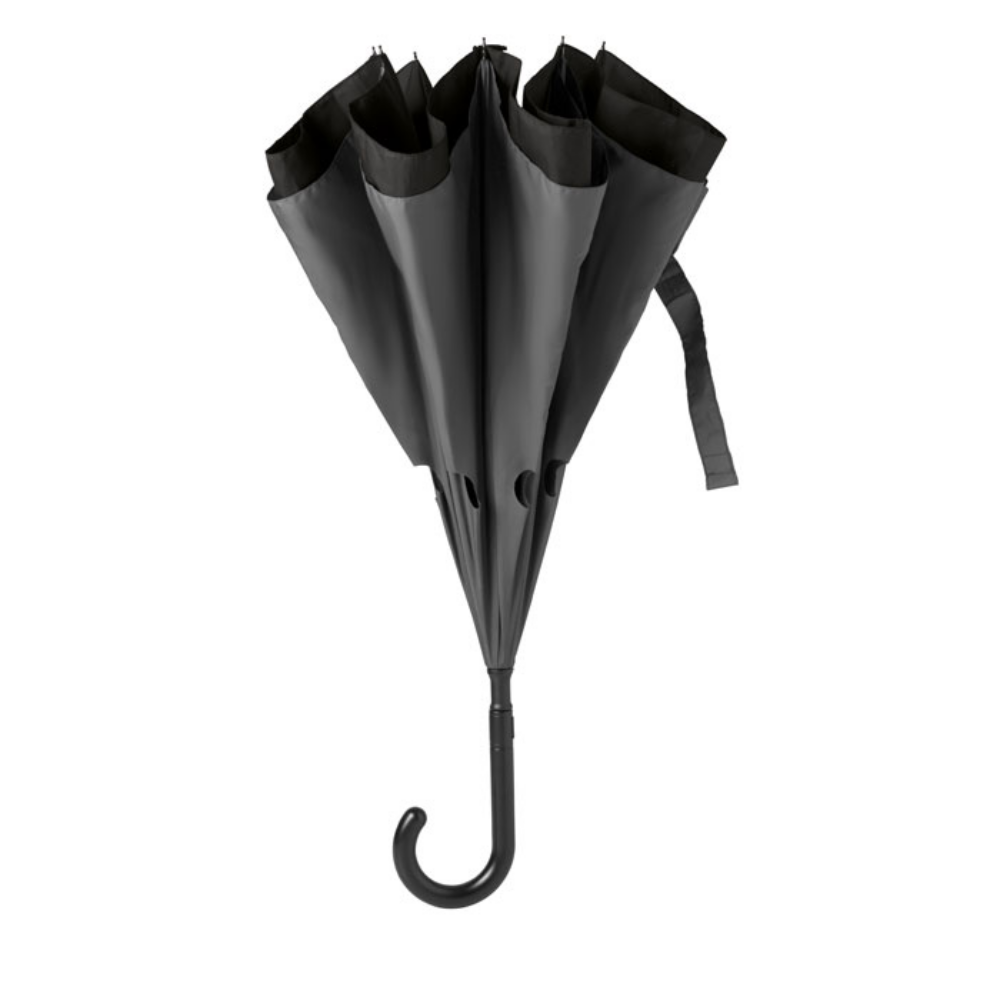 Paraguas Reversible de Doble Capa con Marco de Fibra de Vidrio de 23 Pulgadas - Sant Andreu de la Barca
