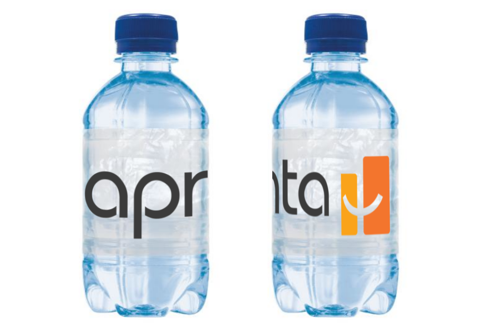 Wasserflasche mit Etikett bedrucken - Quellwasser à 330 ml mit Drehverschluss