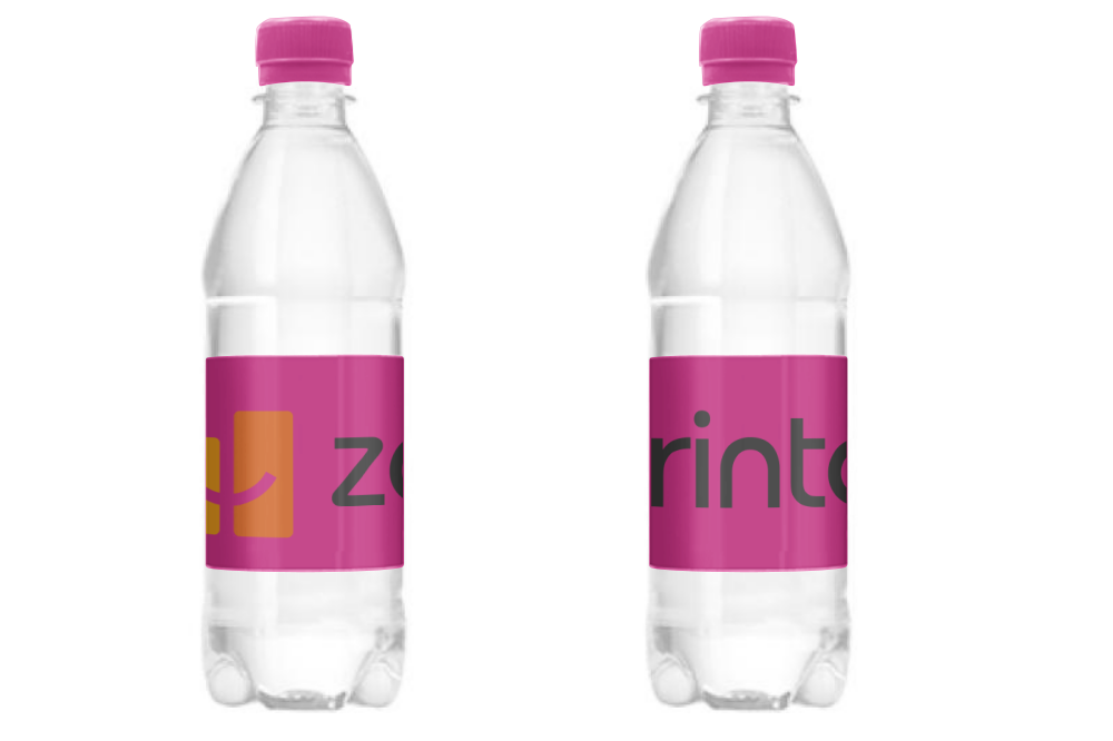 Personalisierte Mineralwasserflasche mit Schraubverschluss, 500ml 