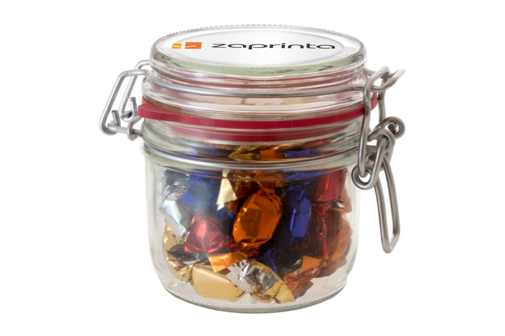 0.25 Liter Glass Jar with Full Colour Doming or Sticker - Penwortham
