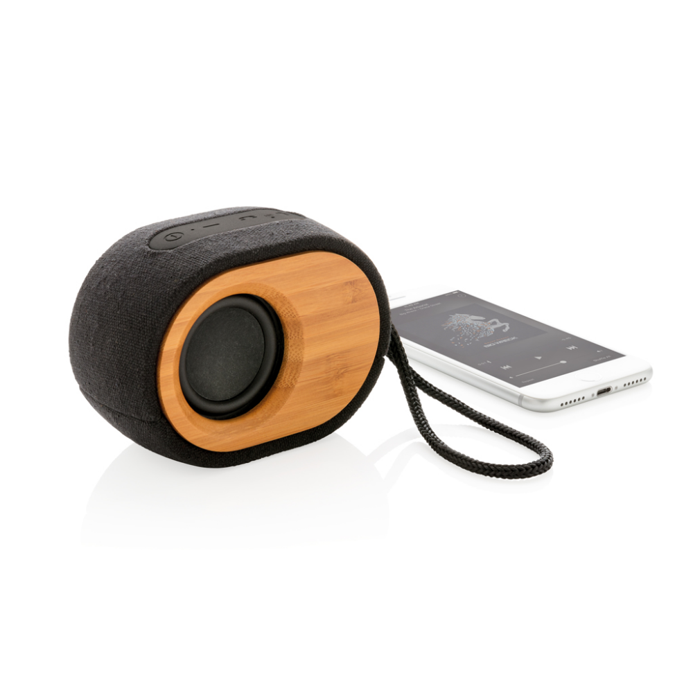 Sustainable Speaker made of Natural Bamboo and Fabric - Salford