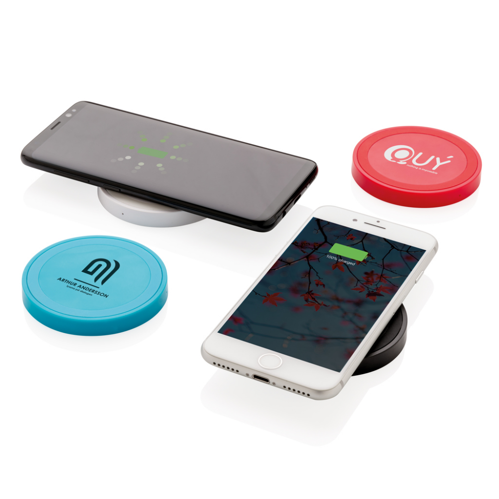 Wireless Charger with Silicone Ring and LED Indicator - Hadley Wood - Standish