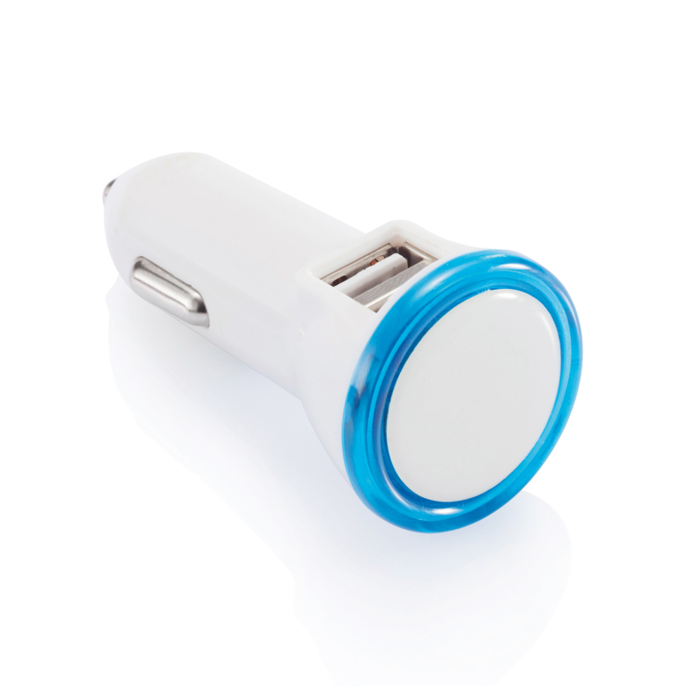Connettore USB doppio portatile con luce LED integrata - Cremia