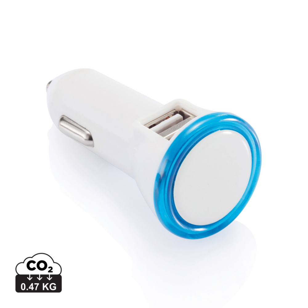 Portable Double USB Connector with Integrated LED Light - Zouch
