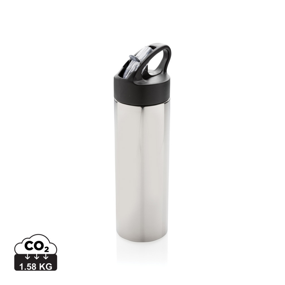 Sustainable Stainless Steel Sports Bottle with Straw - Lancaster