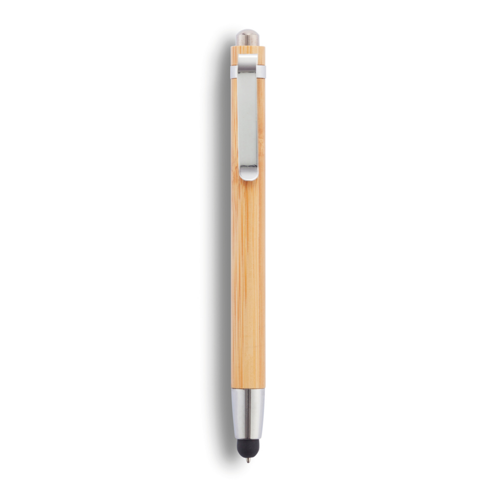 Bambus Touch Pen mit integrierter Stylus-Spitze und Kugelschreiber - Waldkraiburg 