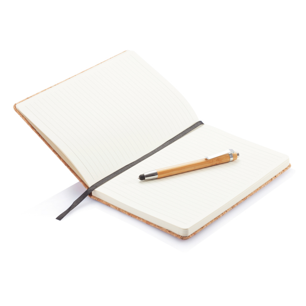 Natural Cork ECO Notebook with Bamboo Pen - Dodford