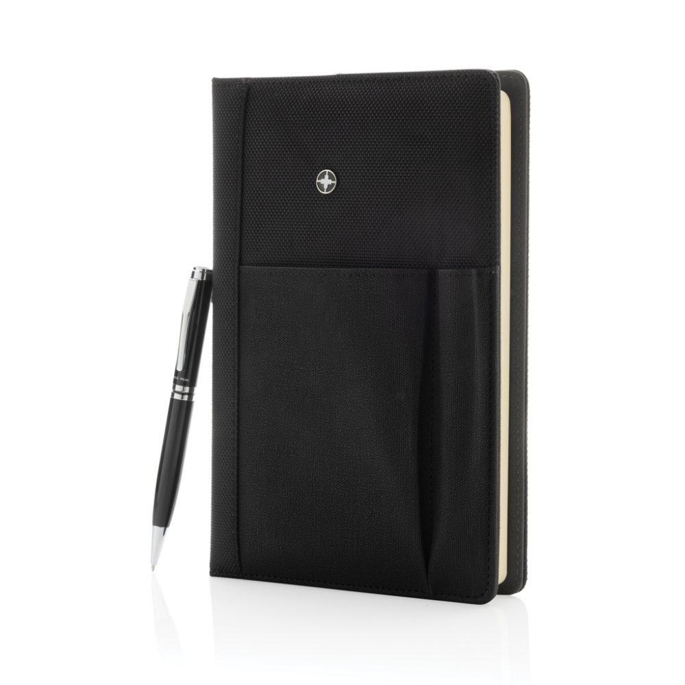 Executive Polyester Notebook Cover with Pen - Little Chart