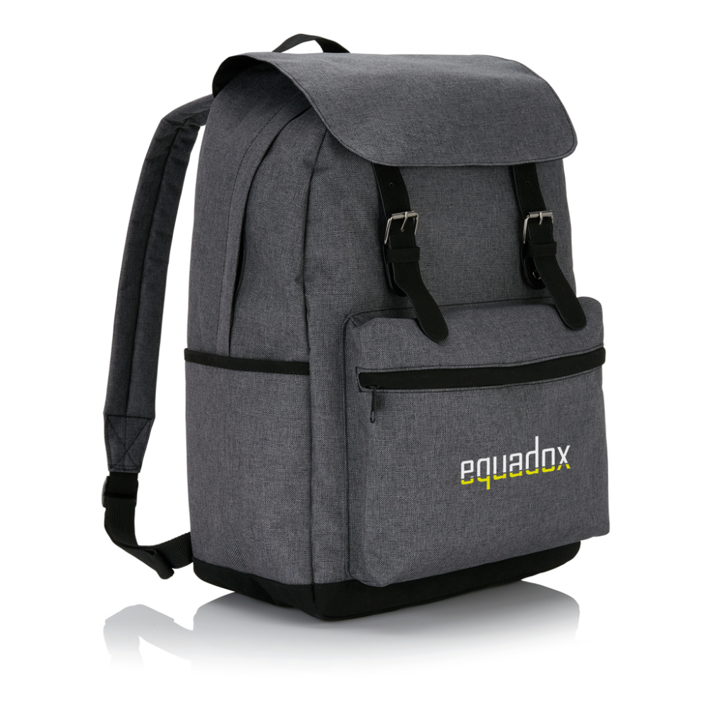 Two Tone Polyester Laptop Backpack - Dartford