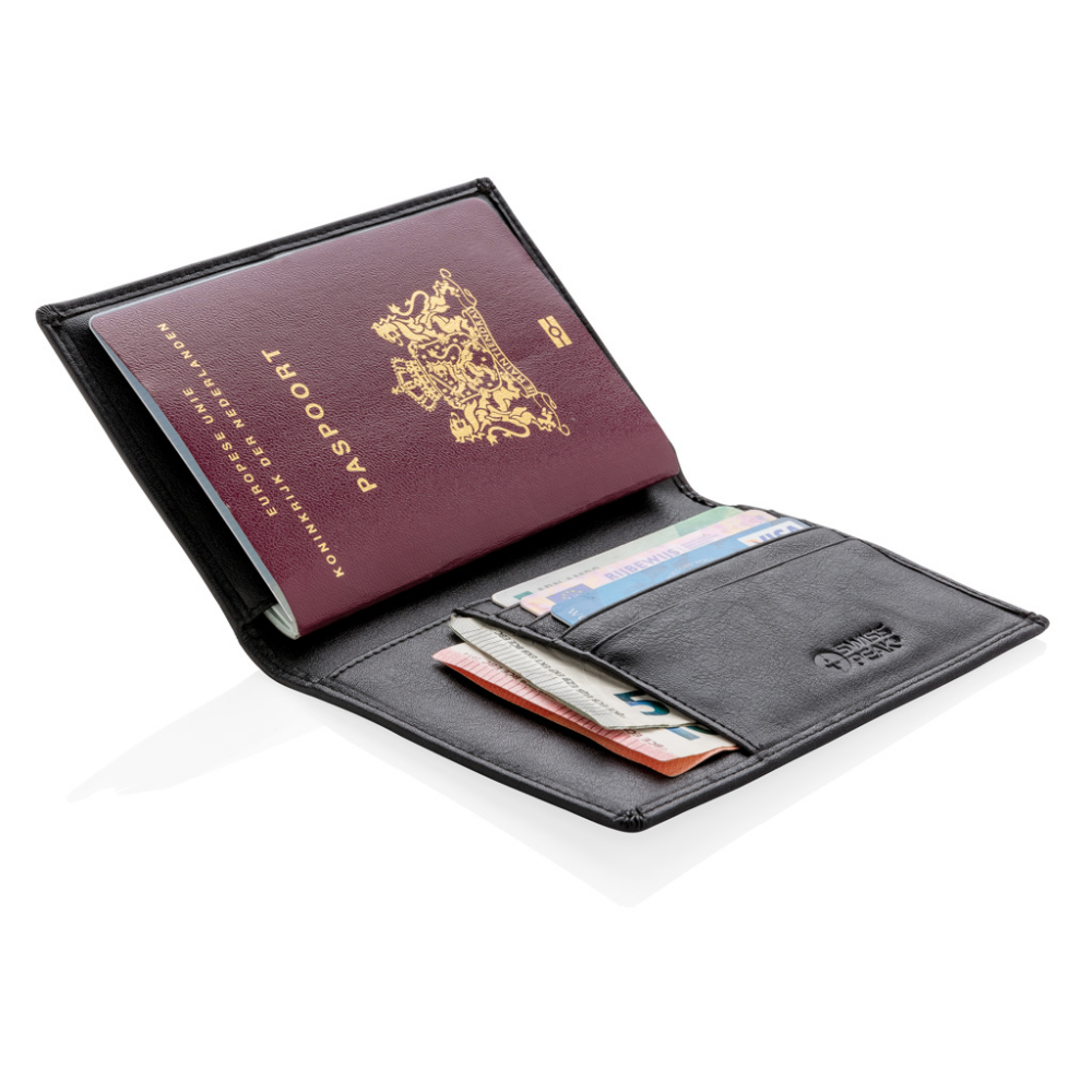 Portapassaporto Premium in pelle PU con protezione anti-scannerizzazione - Impruneta