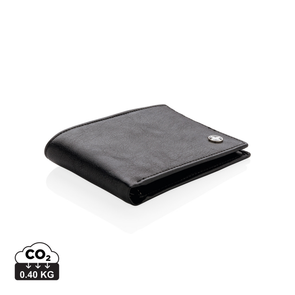 Premium PU Leather Bi-fold Wallet with Anti-Skimming Protection - Much Wenlock