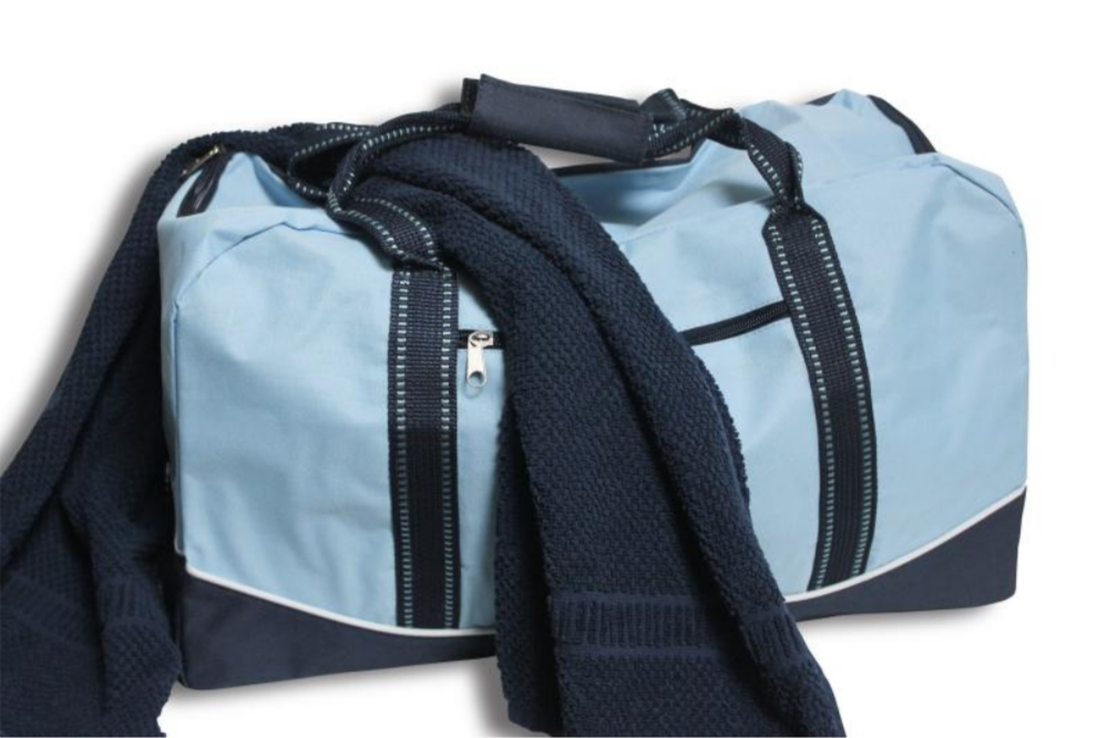 Bedruckte Sporttasche groß im zweifarbigen Design