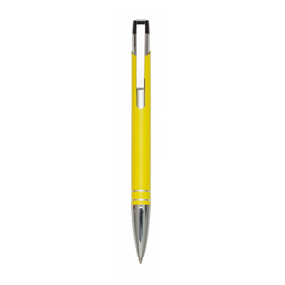 Two-Tone Aluminum Push-Up Ballpoint Pen - Lewes
