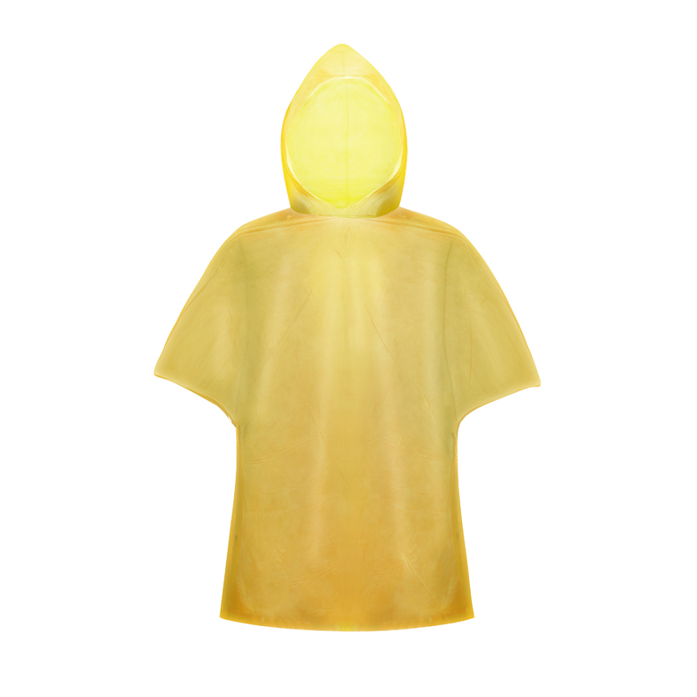 Heat-sealed poncho made from high-density polyethylene in a bright color - Perry Barr