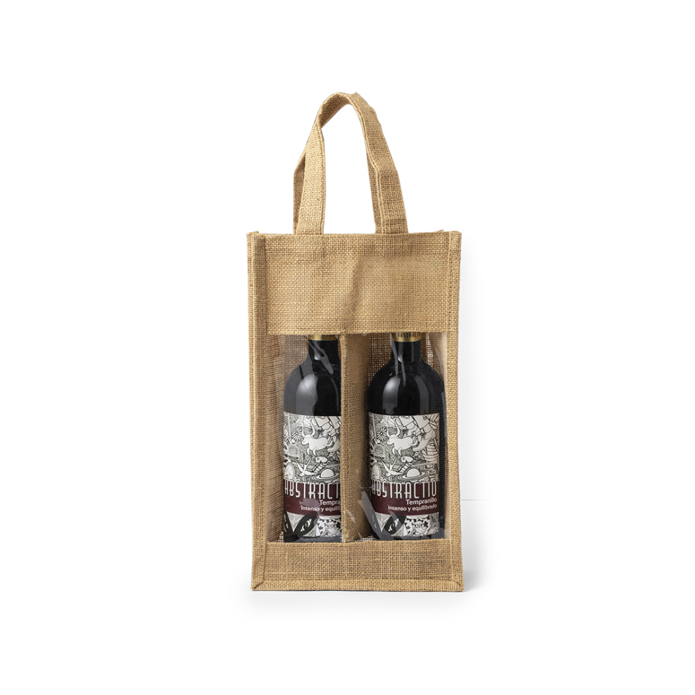 Tote bag personnalisé pour deux bouteilles de vin - Pessac