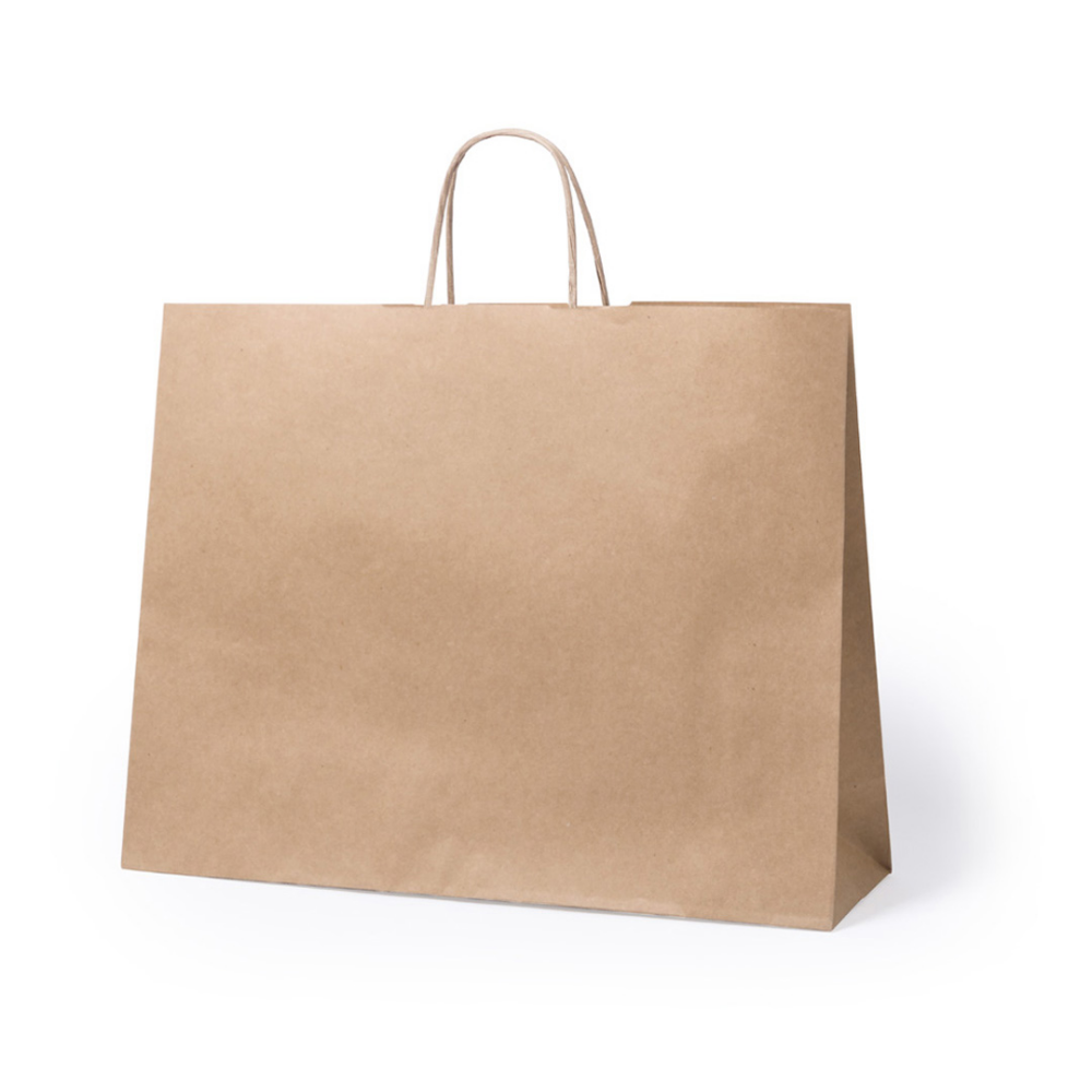 Bag with Reinforced Handle and Natural Paper Finish - Hurst