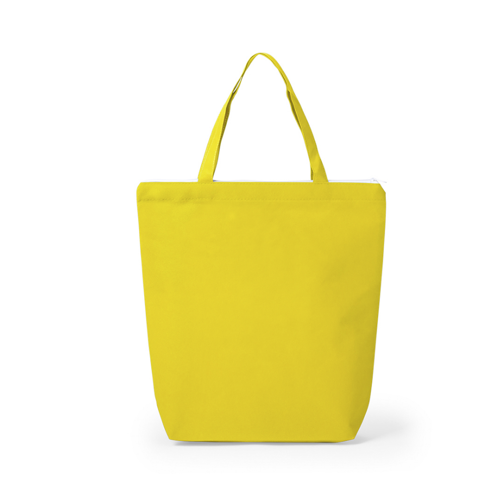 Bedruckte Stofftasche aus Vliesstoff für den Strand mit Reißverschluss  90 g/m² - Mainz