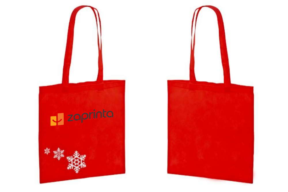 Bedruckte Stofftasche aus Vliesstoff für Weihnachten 80 g/m² - Augsburg