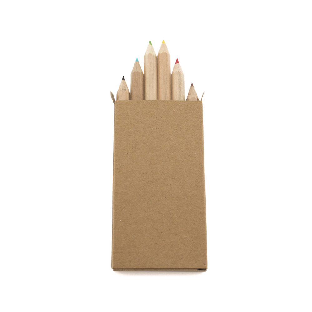 Set de caja de lápices hexagonales de tono natural - Culmstock - Barton-in-Leven