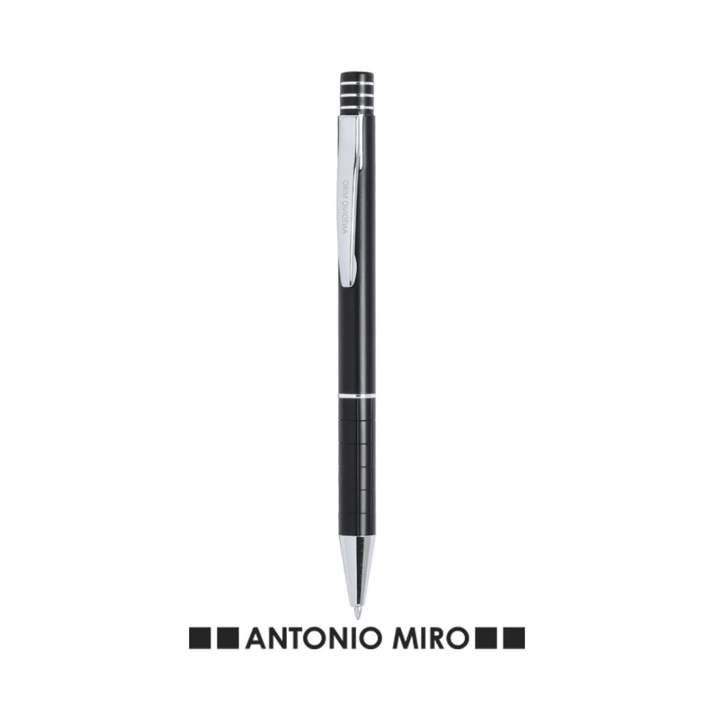 Penna a sfera in alluminio morbido dal design elegante di Antonio Miró - Rocca Susella
