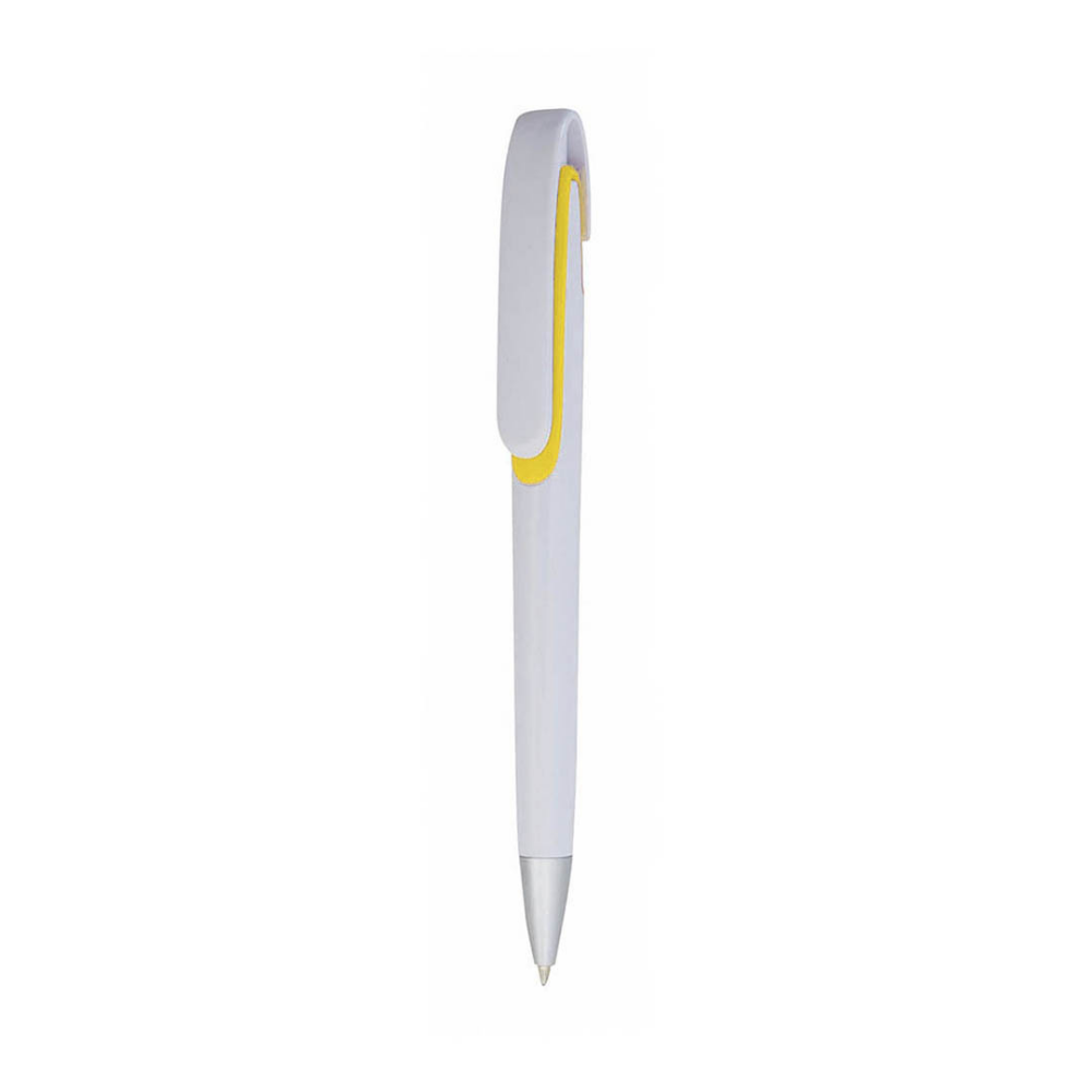 Push-up Ball Pen with Tricolor Design - Braunton