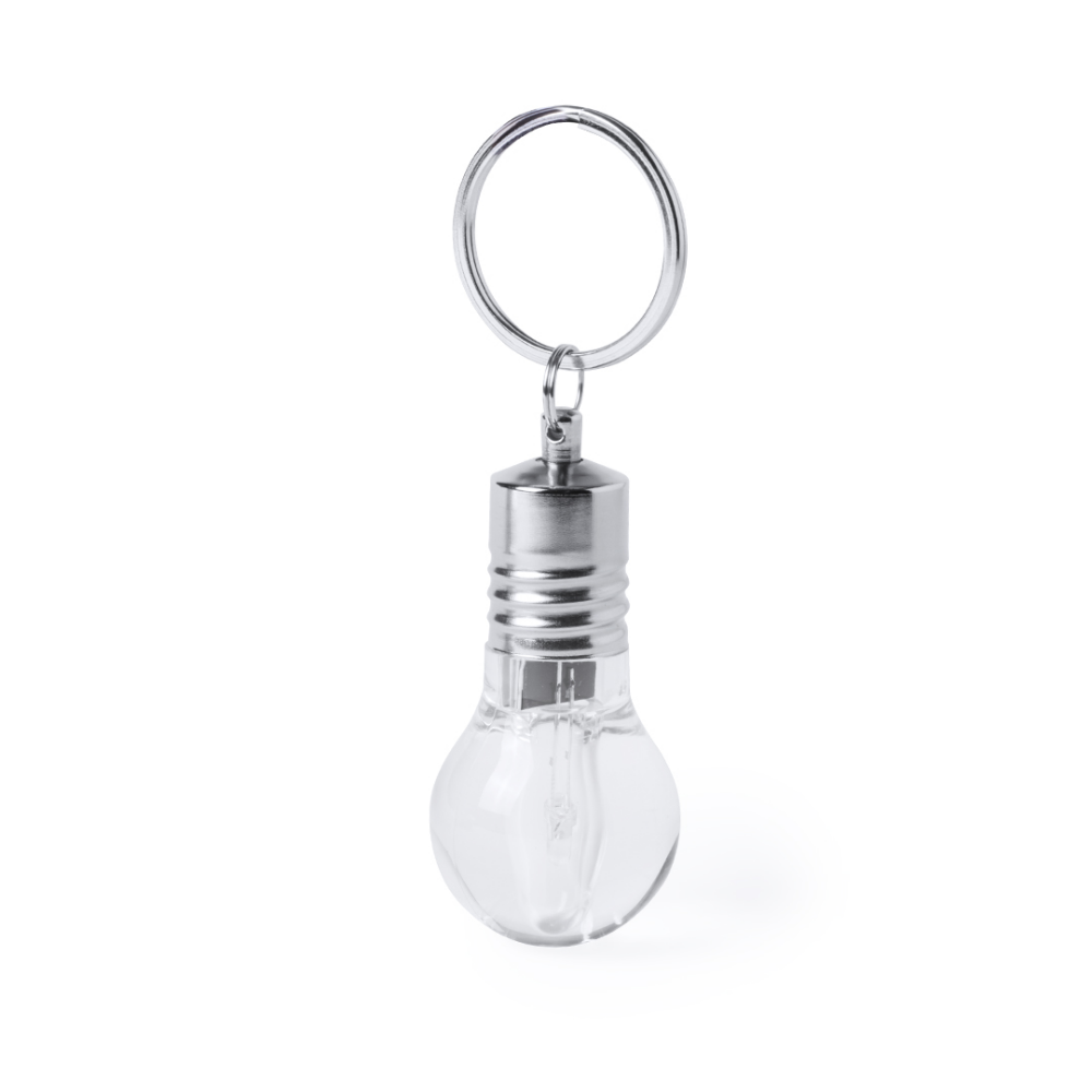8GB Light-Up Bulb Design USB Flash Drive with Keychain - Wick