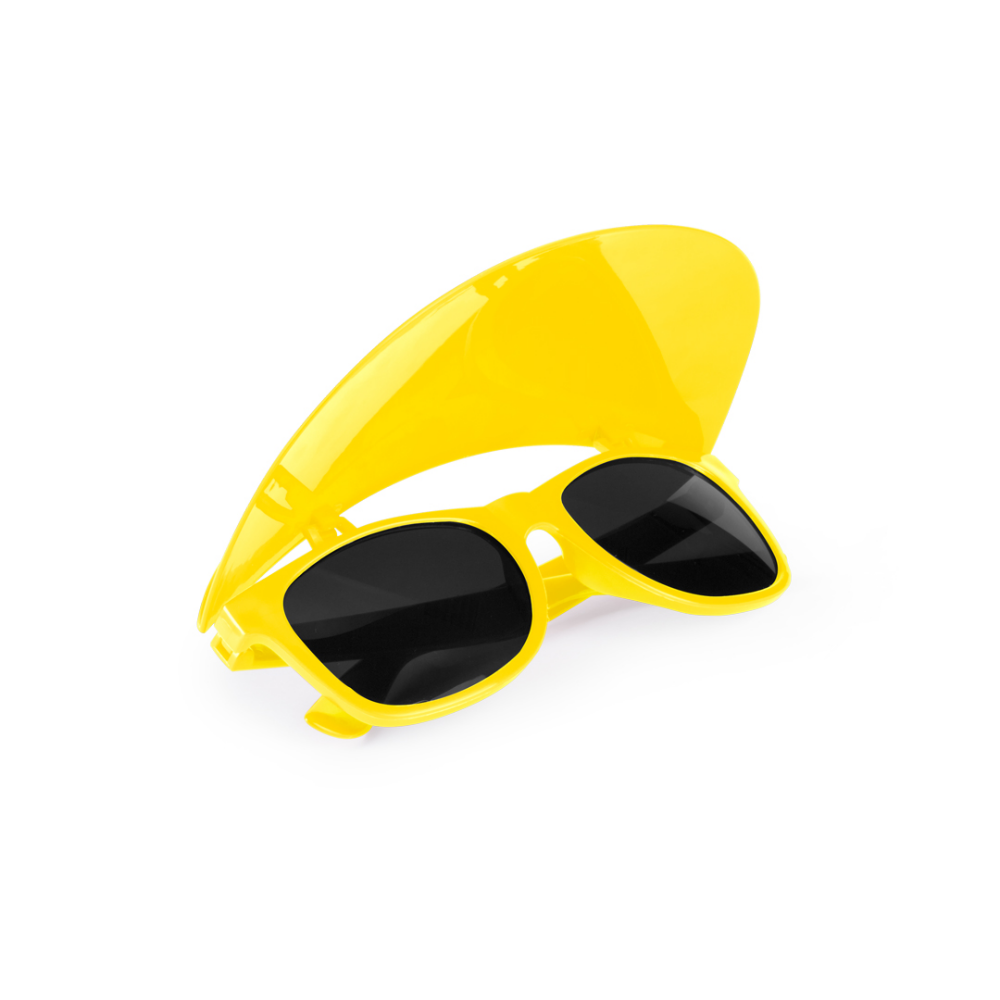 Occhiali da sole da spiaggia con protezione UV400 e visiera dello stesso colore - Carbonara al Ticino