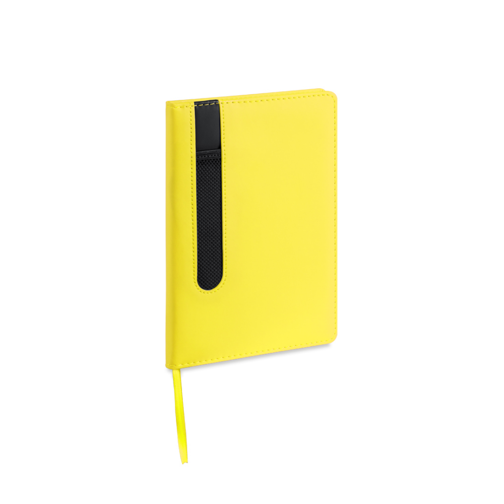PU Leather Soft-Touch Notebook with Pen Sleeve - Hammersmith