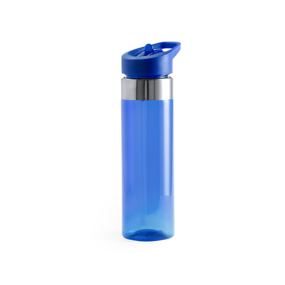 Bottiglia d'acqua in Tritan resistente al calore ad alta capacità, priva di BPA, con anello superiore in acciaio inossidabile e tappo a vite di sicurezza - Fiesse