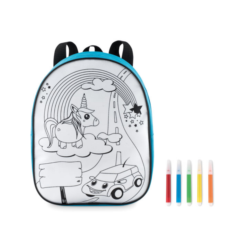 A backpack made of 600D polyester and comes with 5 markers - Itchen Stoke
