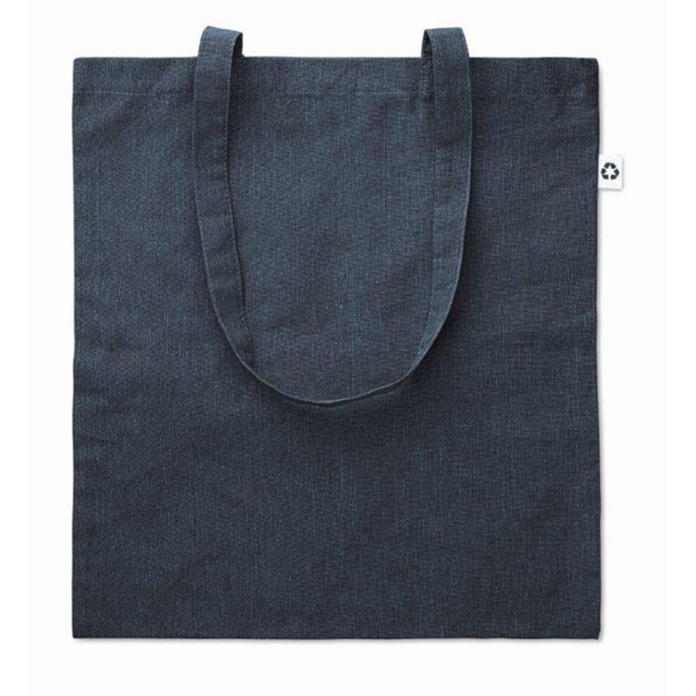 Zweifarbige Einkaufstasche aus recycelter Baumwolle und Polyester - Groß-Umstadt 
